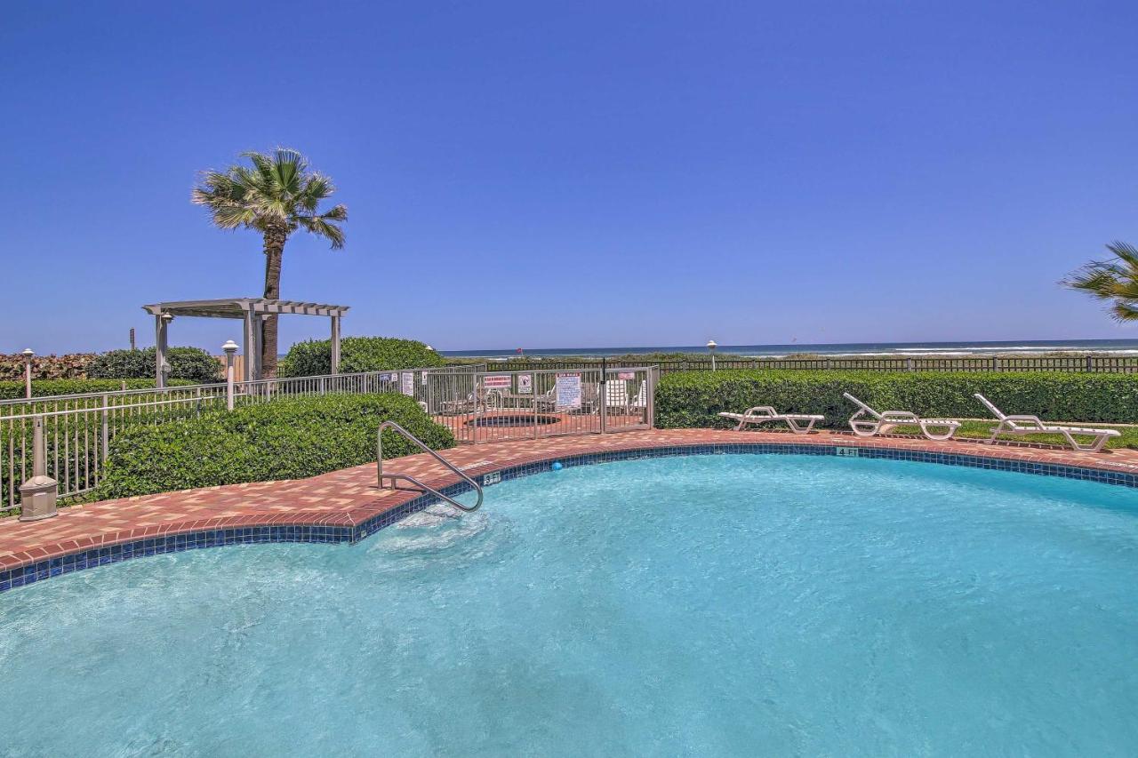 Sunny Oceanfront Condo On South Padre Island Beach Exterior photo