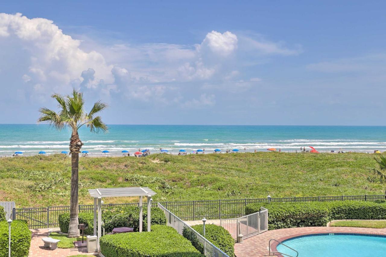 Sunny Oceanfront Condo On South Padre Island Beach Exterior photo